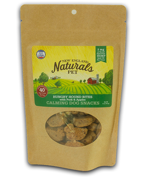 New England Naturals Hungry Hound Bites with Pork & Apples and Hemp Seed Oil