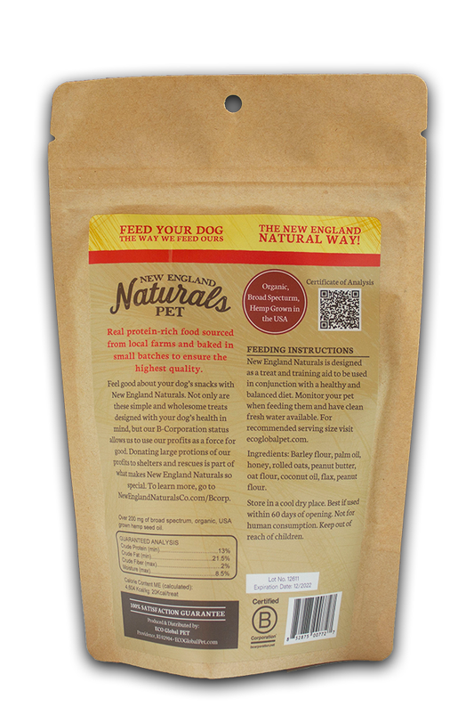 New England Naturals Tantalizing Tidbits with Peanut Butter with Hemp Seed Oil
